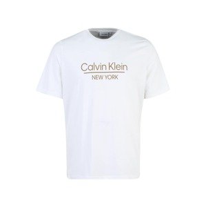 Calvin Klein Big & Tall Póló  barna / fehér