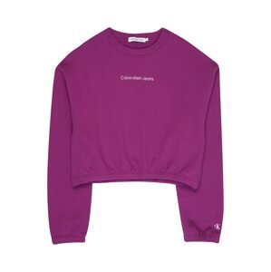 Calvin Klein Jeans Tréning póló  lila / fehér