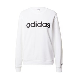 ADIDAS SPORTSWEAR Sport szabadidős felsők 'Essentials Linear French Terry'  fekete / piszkosfehér