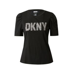 DKNY Póló  fekete / ezüst