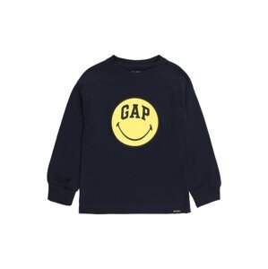 GAP Tréning póló 'SMILEY50'  tengerészkék / sárga / fekete