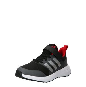 ADIDAS SPORTSWEAR Sportcipő 'Fortarun 2.0 Cloudfoam Elastic Lace Strap'  világosszürke / sötétszürke / piros / fekete