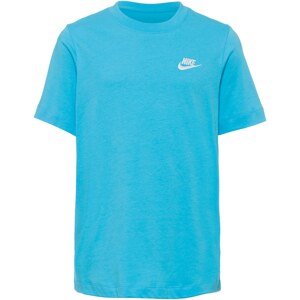 Nike Sportswear Póló 'Futura'  azúr / fehér