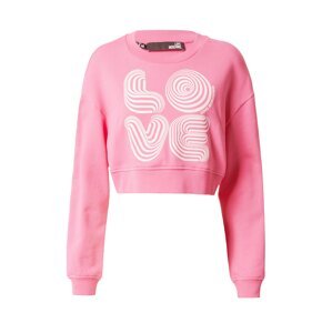 Love Moschino Tréning póló  rózsaszín / fehér