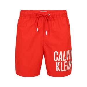 Calvin Klein Underwear Rövid fürdőnadrágok  narancsvörös / fehér