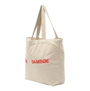 Samsøe Samsøe Shopper táska 'Frinka'  bézs / rikító piros