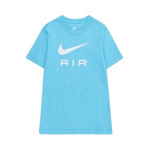 Nike Sportswear Póló  ciánkék / fehér