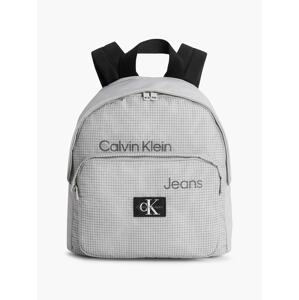 Calvin Klein Jeans Hátizsák 'Seasonal'  szürke / antracit / fekete / fehér