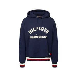 TOMMY HILFIGER Tréning póló  tengerészkék / sötétkék / piros / fehér