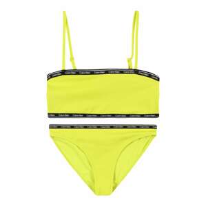 Calvin Klein Swimwear Bikini  mustár / fekete / fehér