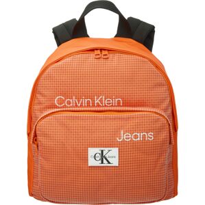 Calvin Klein Jeans Hátizsák 'Seasonal'  narancs / fekete / fehér