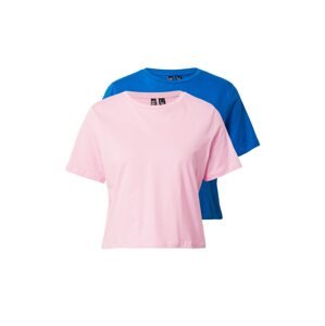 PIECES Póló 'RINA'  kék / világos-rózsaszín
