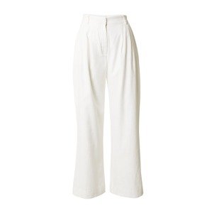 Abercrombie & Fitch Élére vasalt nadrágok  fehér