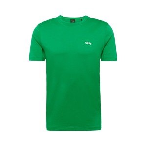 BOSS Green Póló  fűzöld / fehér