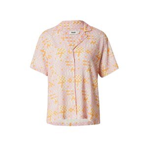 Brava Fabrics Blúz 'Dizzy Aloha'  narancs / világos-rózsaszín / fehér