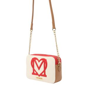 Love Moschino Válltáska 'SPORTY LOVE'  bézs / krém / piros