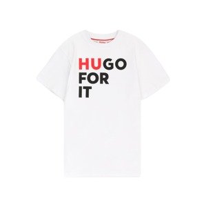 HUGO Póló  piros / fekete / fehér