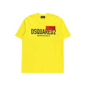 DSQUARED2 Póló  sárga / sötétvörös / fekete