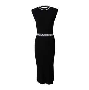 Karl Lagerfeld Kötött ruhák  fekete / fehér