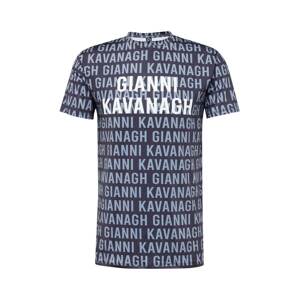 Gianni Kavanagh Póló 'Typo'  tengerészkék / füstkék / fehér