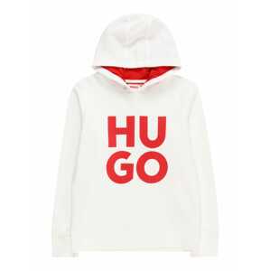 HUGO Tréning póló  rikító piros / fehér