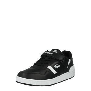 LACOSTE Rövid szárú sportcipők  fekete / piszkosfehér
