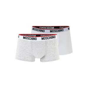 Moschino Underwear Boxeralsók  szürke melír / piros / fekete / fehér