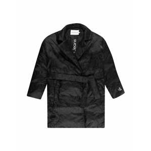 Calvin Klein Jeans Kabát 'DEBOSSING'  fekete / fehér