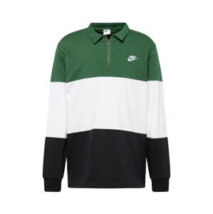 Nike Sportswear Póló  fűzöld / fekete / fehér