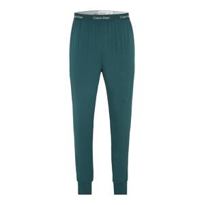 Calvin Klein Underwear Pizsama nadrágok  zöld / fehér