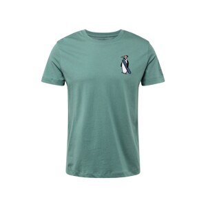 WESTMARK LONDON Póló 'Cartoon Penguin'  tengerészkék / jáde / fekete / fehér