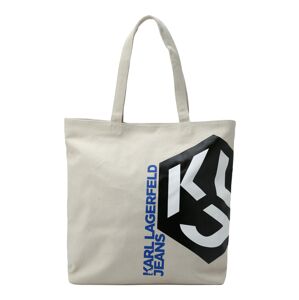 KARL LAGERFELD JEANS Shopper táska  bézs / kék / fekete