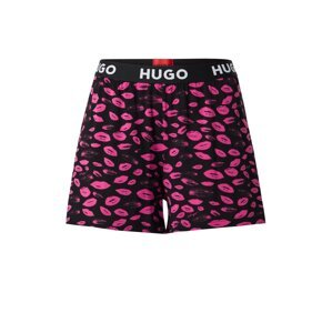 HUGO Red Pizsama nadrágok  rózsaszín / fekete / fehér