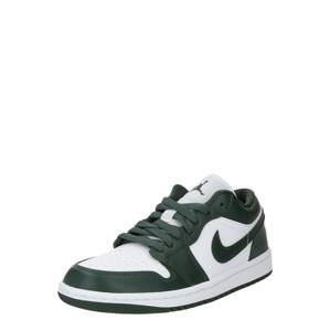 Jordan Rövid szárú sportcipők 'Air Jordan 1'  sötétzöld / fehér