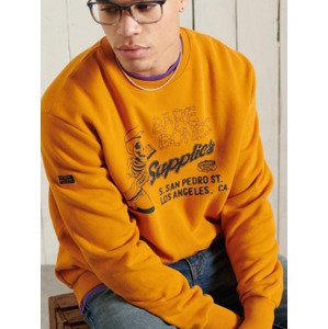 SuperDry Workwear Crew Neck Melegítő felső Narancssárga