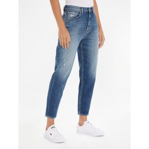 Tommy Jeans Mom Jean Uhr Tapere BG6134 Farmernadrág Kék