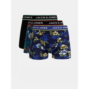 Jack & Jones Flower 3 db-os Boxeralsó szett Kék