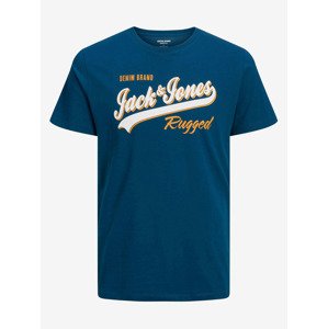 Jack & Jones Logo Póló Kék