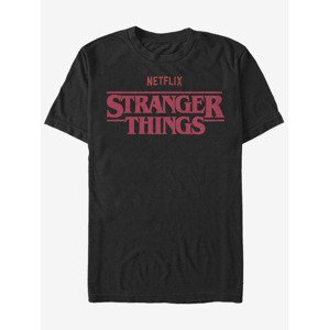 ZOOT.Fan Netflix Logo Stranger Things Póló Fekete